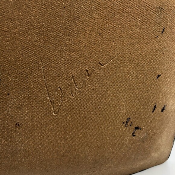 Vintage Clay Pottery Square Decorative Square Plate Abstract Art Contemporary - Picture 6 of 10